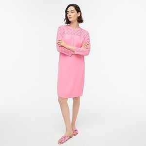 J.Crew Laser-cut eyelet dress in 365 crepe